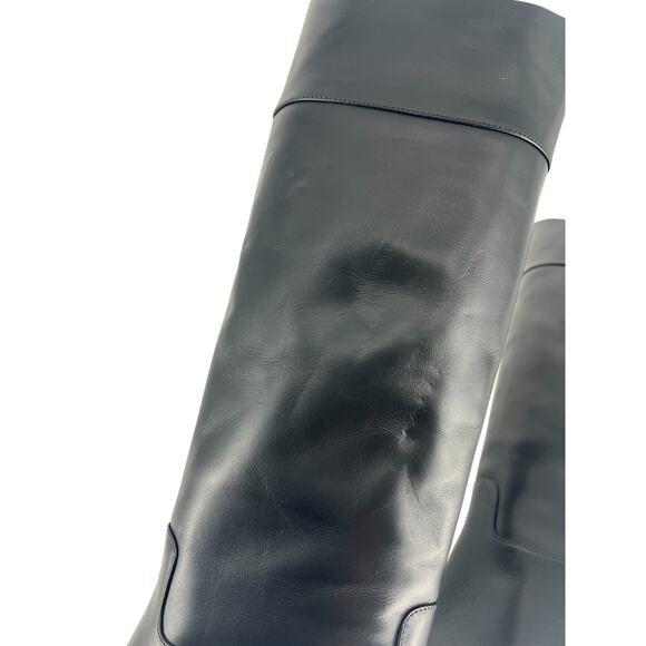 Christian Louboutin Loo Botta 85mm Knee High Boot in Black Calf Leather - Picture 11 of 16